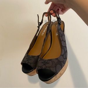 Coach ferry signature platform wedges